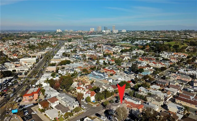 an aerial view of a city