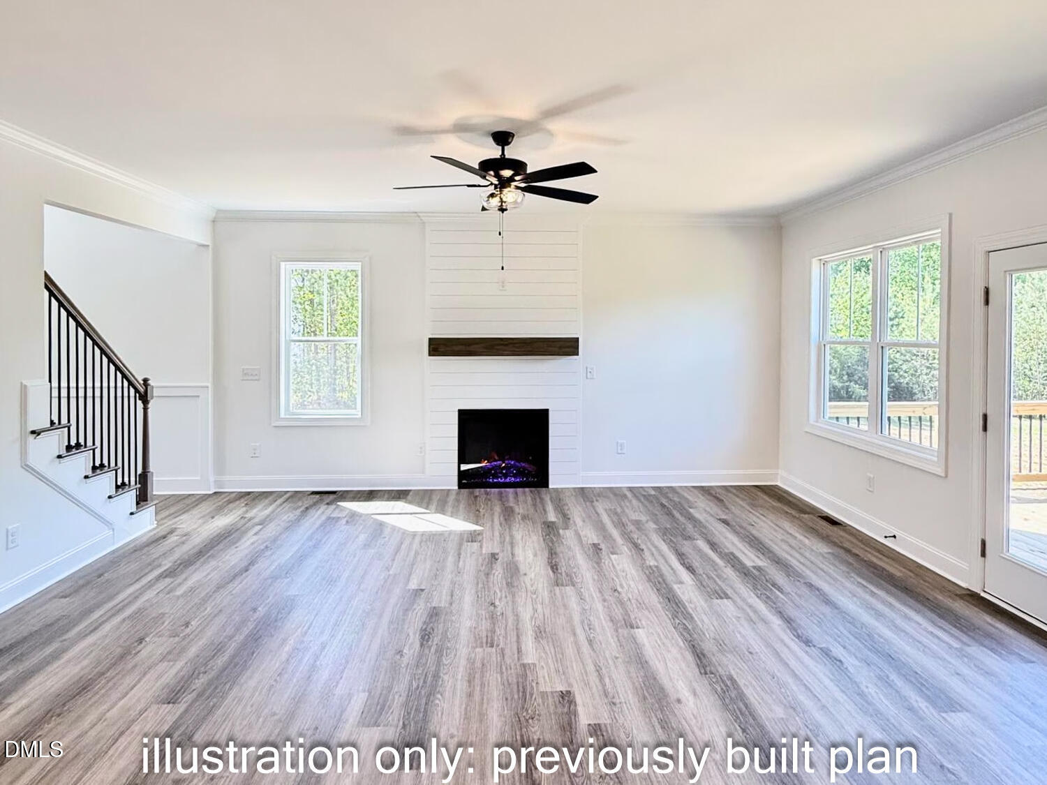 2280 Peachtree Hills Road Spring Hope, NC 27882 - Photo 8 of 20 wooden floor in an empty room with a window