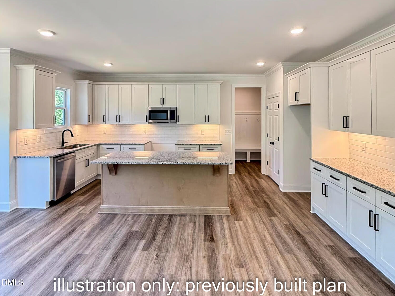 2280 Peachtree Hills Road Spring Hope, NC 27882 - Photo 9 of 20 a large kitchen with stainless steel appliances granite countertop a lot of counter space and wooden floors