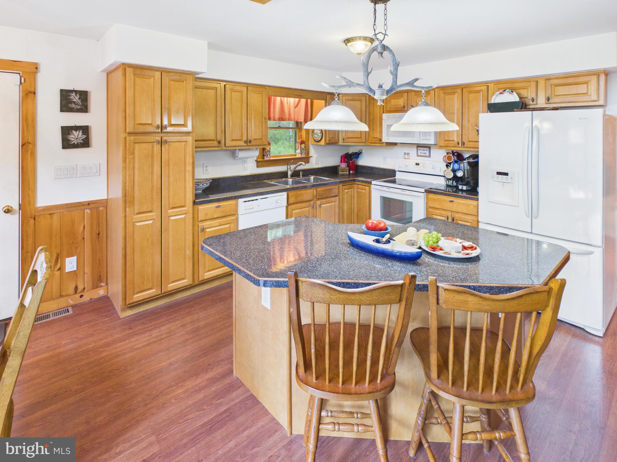 477 Finn Swamp Road Lakeville, PA 18438 - Photo 33 of 53 Kitchen with island