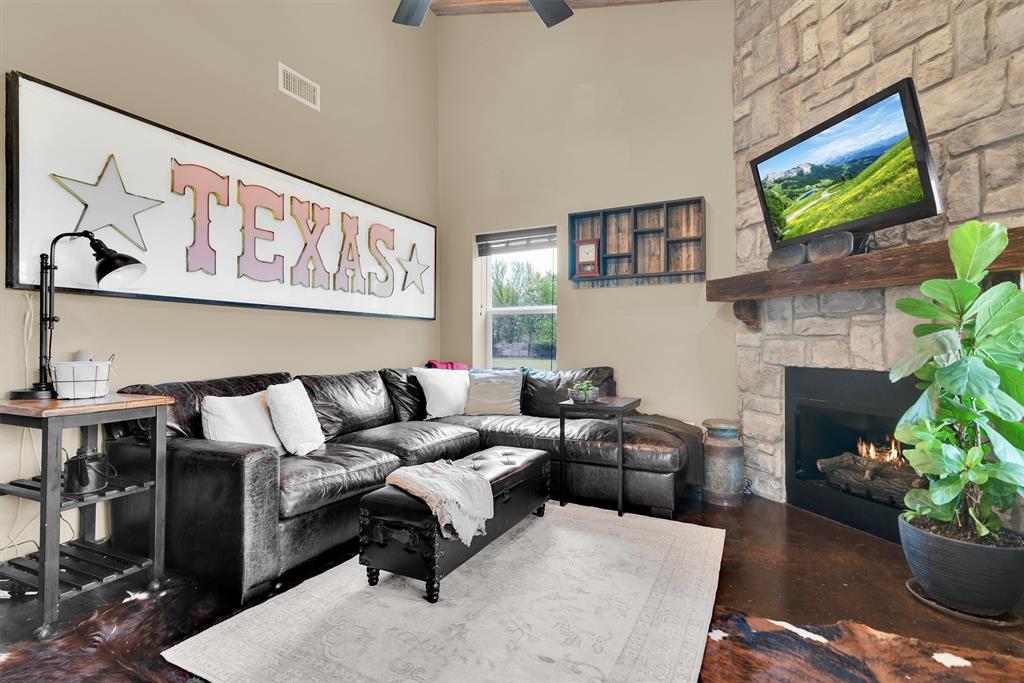 8665 Cr-669 Blue Ridge Blue Ridge, TX 75424 - Photo 12 of 40 a living room with furniture and a flat screen tv