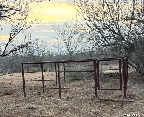 a view of a yard with a table and chairs