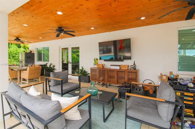 a outdoor space with furniture