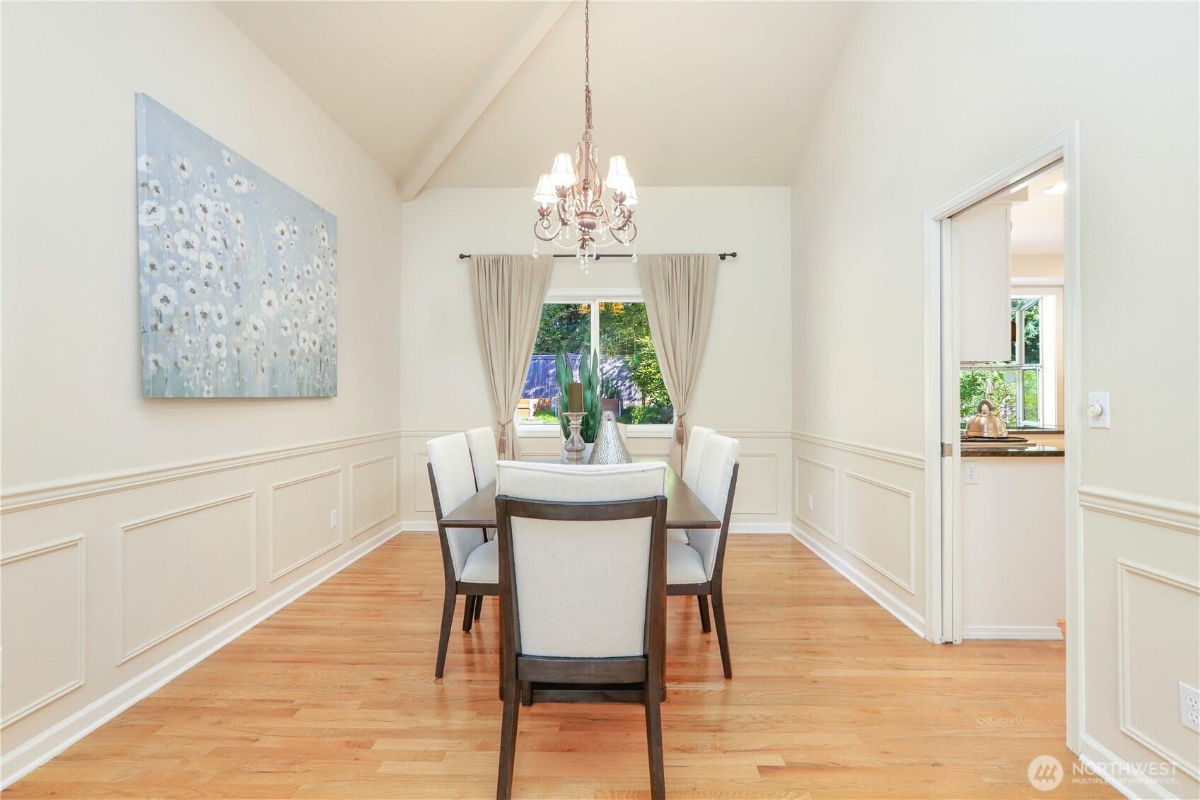 6405 154th Street Southeast Snohomish, WA 98296 - Photo 6 of 39 a view of a dining room with furniture window and wooden floor