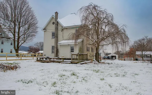 a view of wooden house