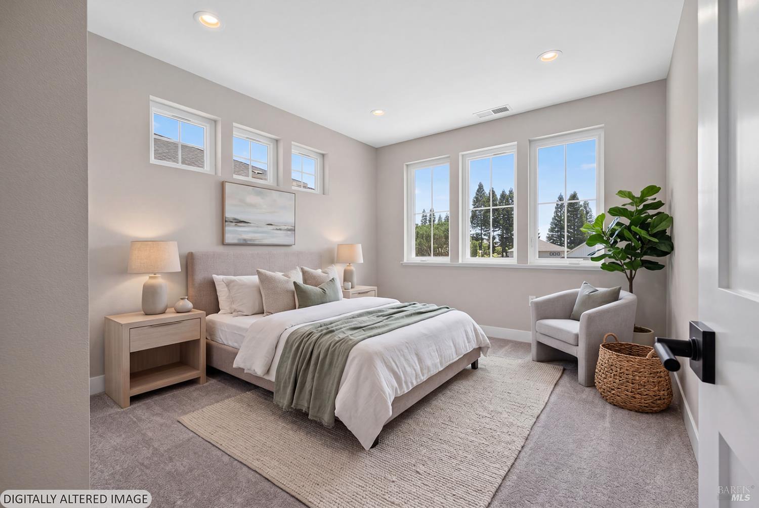 1907 Carlile Place Santa Rosa, CA 95403 - Photo 42 of 55 Here is the other oversized secondary bedroom (virtually staged) that this home offers on the upper level. Again, plenty of room for a king bed!