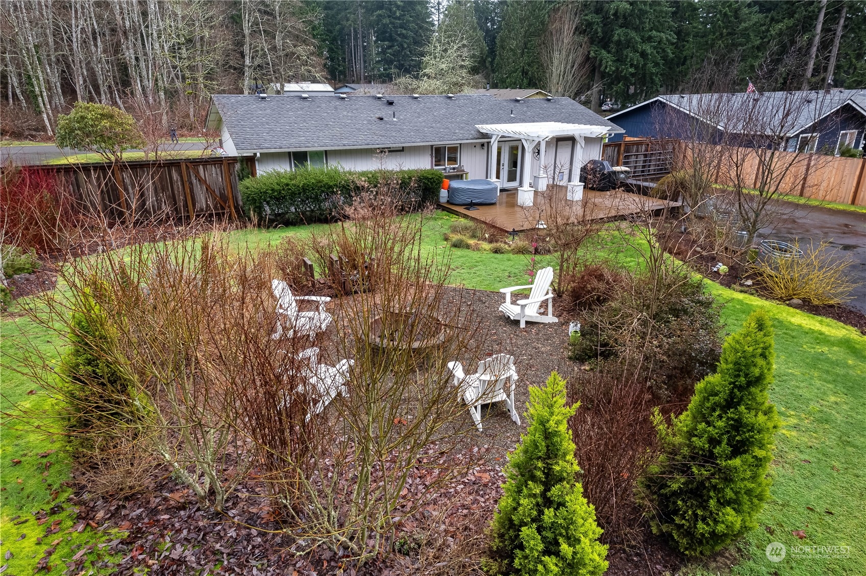 3529 Eagle Drive Northeast Olympia, WA 98516 - Photo 24 of 29 a front view of a house with garden