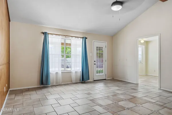a view of an empty room