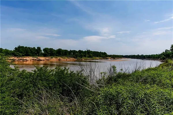 a view of lake and mountain