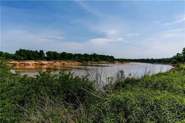 a view of lake and mountain