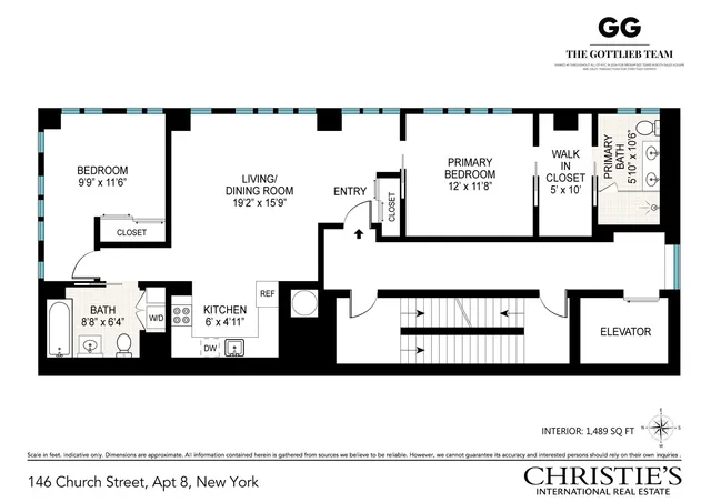 $2,750,000 | 146 Church Street, Unit 8 | TriBeCa
