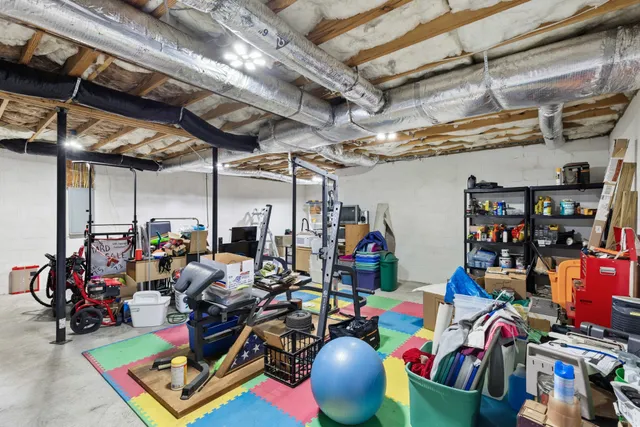 a view of a storage room with lots of stuff