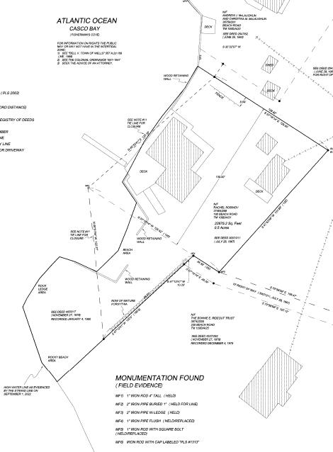 195 Beach Road Portland, ME 04019 - Photo 62 of 64 Snip from Survey