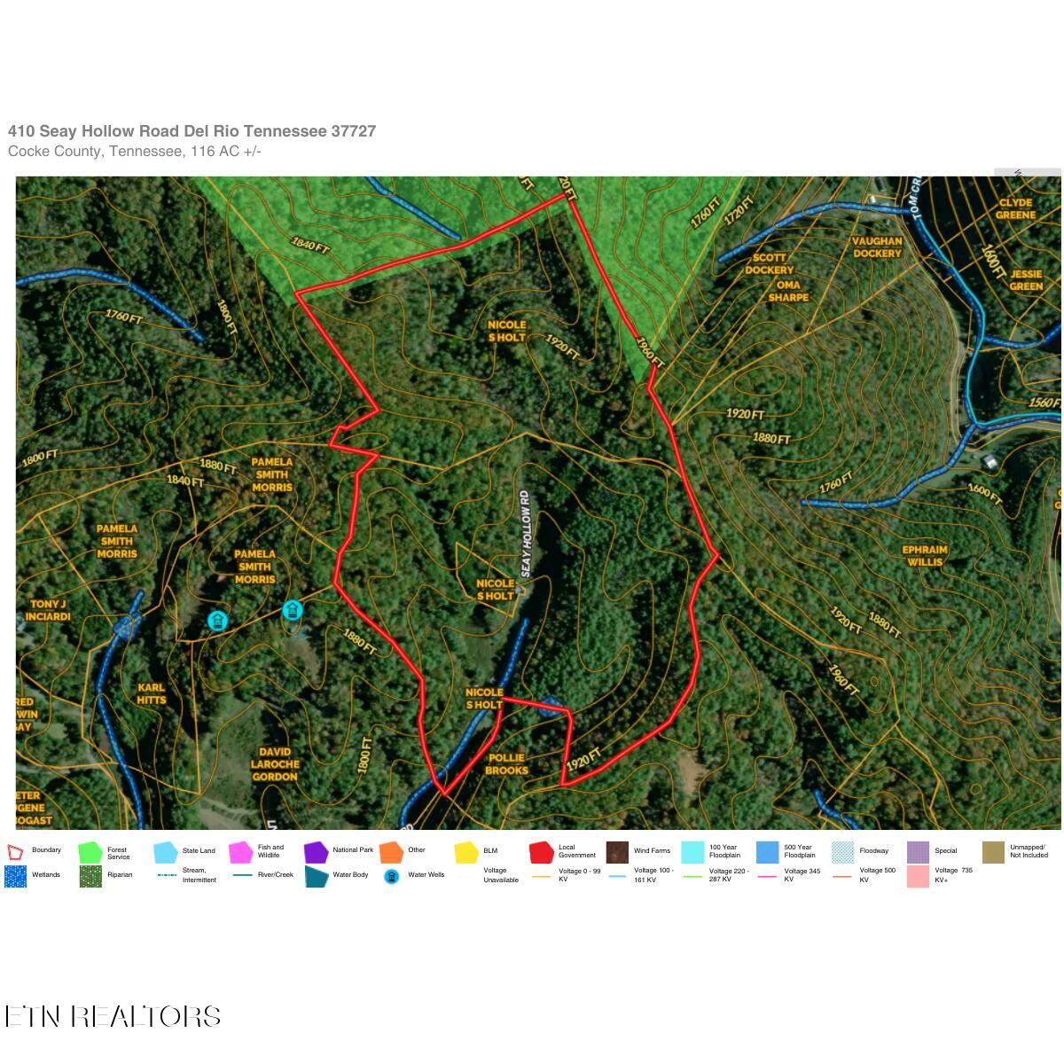 410 Seay Hollow Road Del Rio, TN 37727 - Photo 34 of 34 Seay Hollow Aerial Map.pdf (LinkedIn Pos