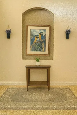 a view of a door with a sink