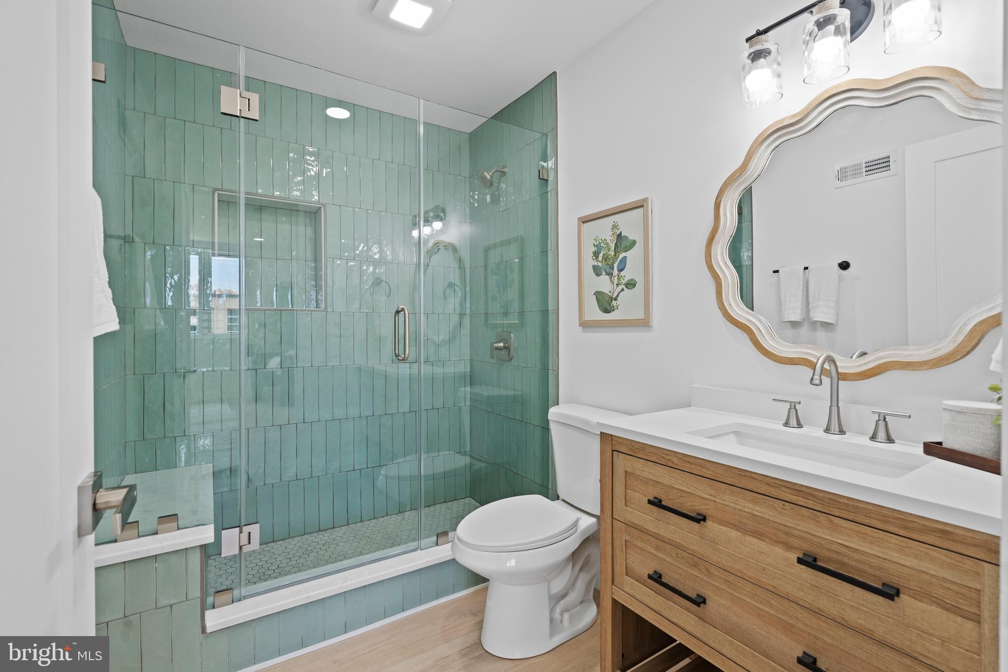 924 Bethlehem Pike Colmar, PA 18915 - Photo 23 of 47 a bathroom with a sink a toilet and shower