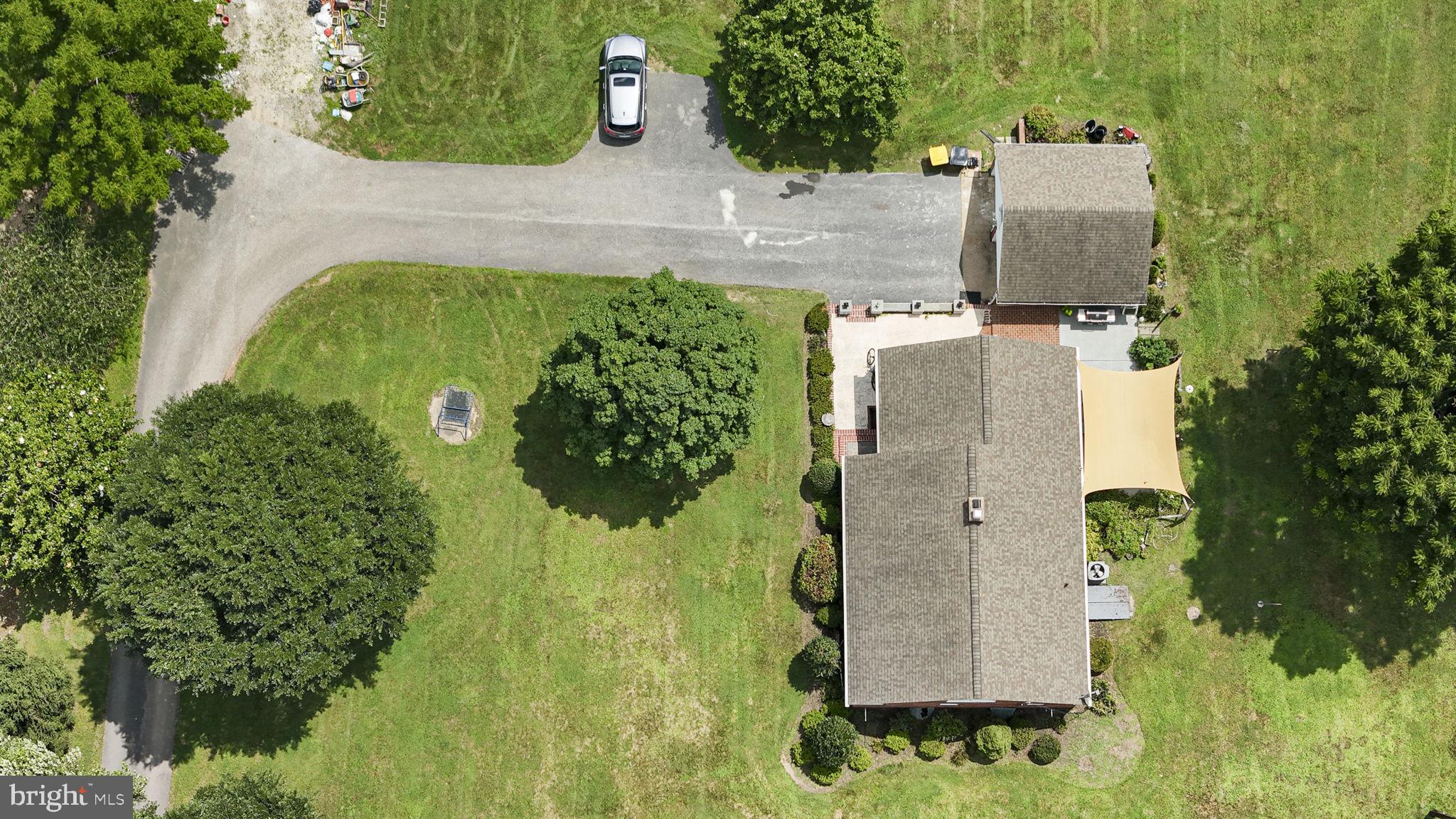 220 Old State Road Berwyn, PA 19312 - Photo 12 of 36 an aerial view of residential house with outdoor space and trees all around
