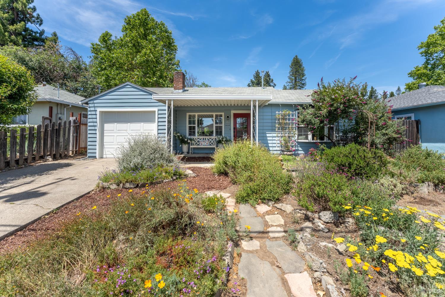 262 Magnolia Street Ukiah, CA 95482 - Photo 30 of 34 a front view of house with yard and trees around