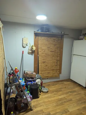 a room with storage and utility