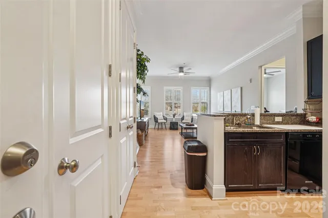 a kitchen with a sink stove and refrigerator