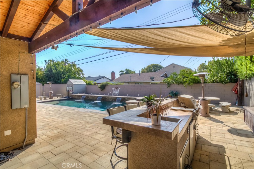 a view of yard with outdoor seating
