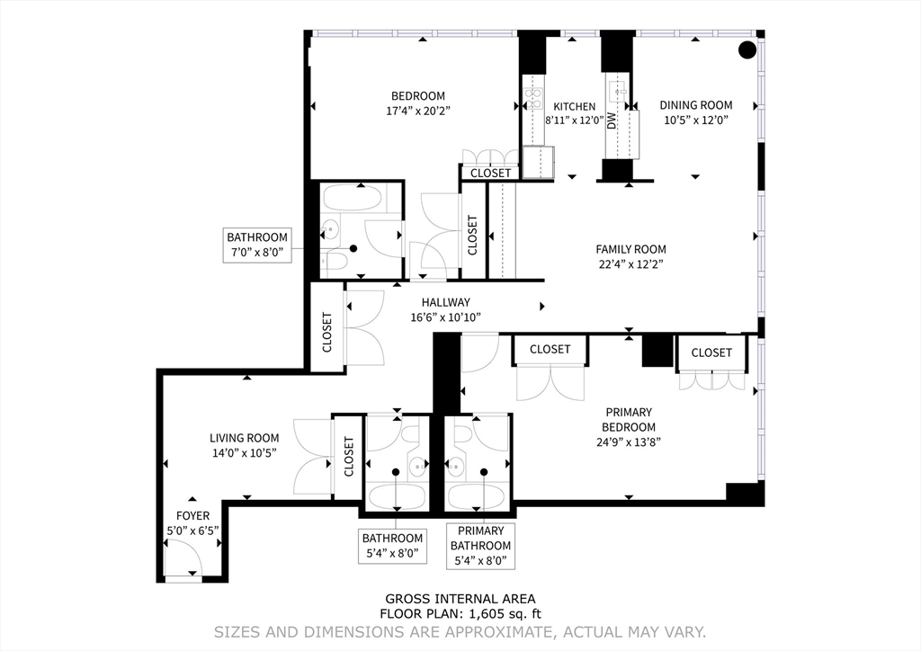 3 Avery Street, Unit 804 Boston, MA 02111 - Photo 21 of 21 a picture of a floor plan