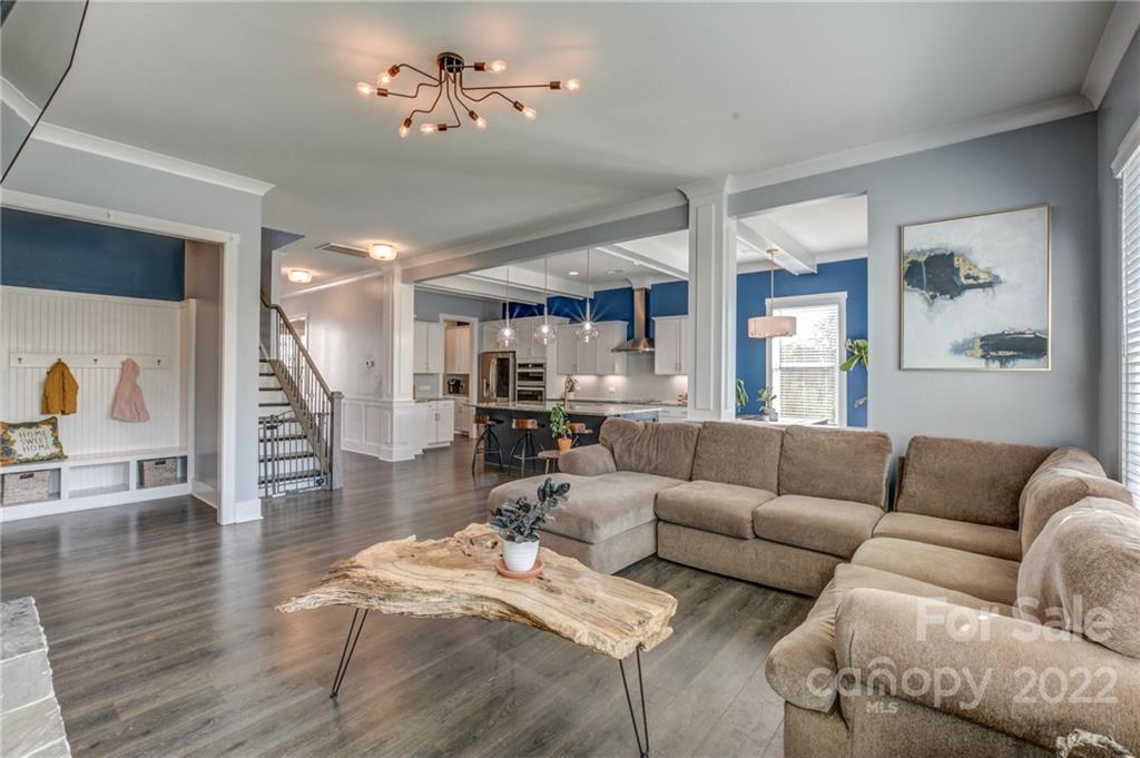 1106 Currituck Way York, SC 29745 - Photo 5 of 45 a living room with furniture and wooden floor