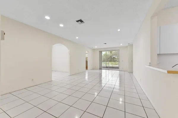 a view of an empty room and window