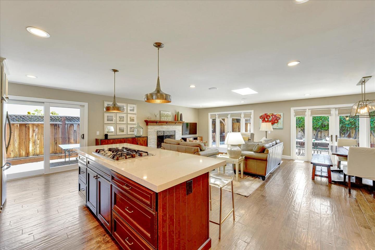 2215 Constitution Drive San Jose, CA 95124 - Photo 10 of 36 a open kitchen with stainless steel appliances granite countertop a stove and a refrigerator