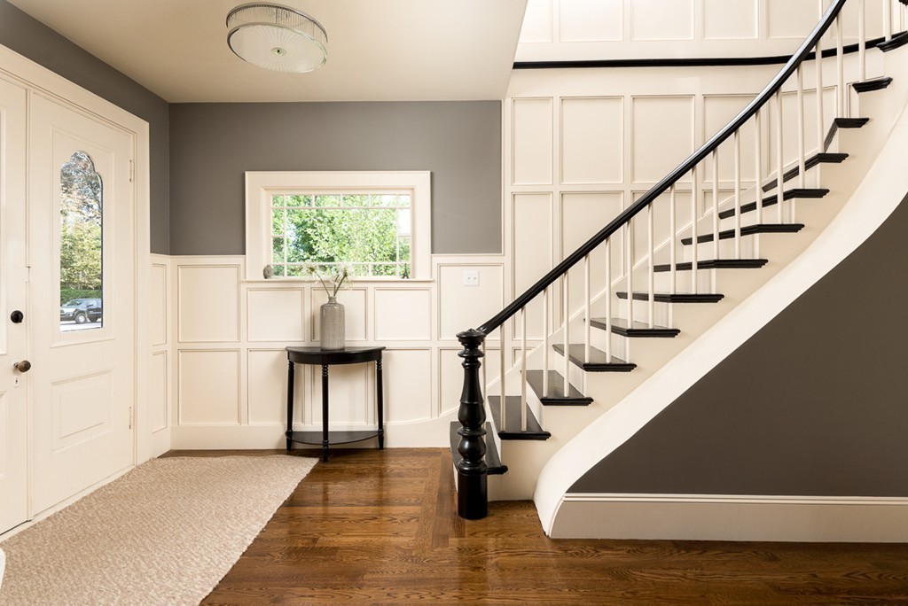 392 Main Street Hingham, MA 02043 - Photo 17 of 30 a view of entryway and hall with wooden floor