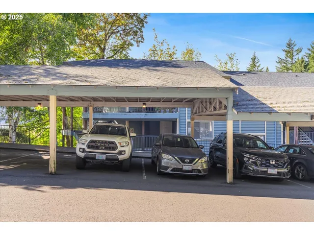 a car parked in front of a building