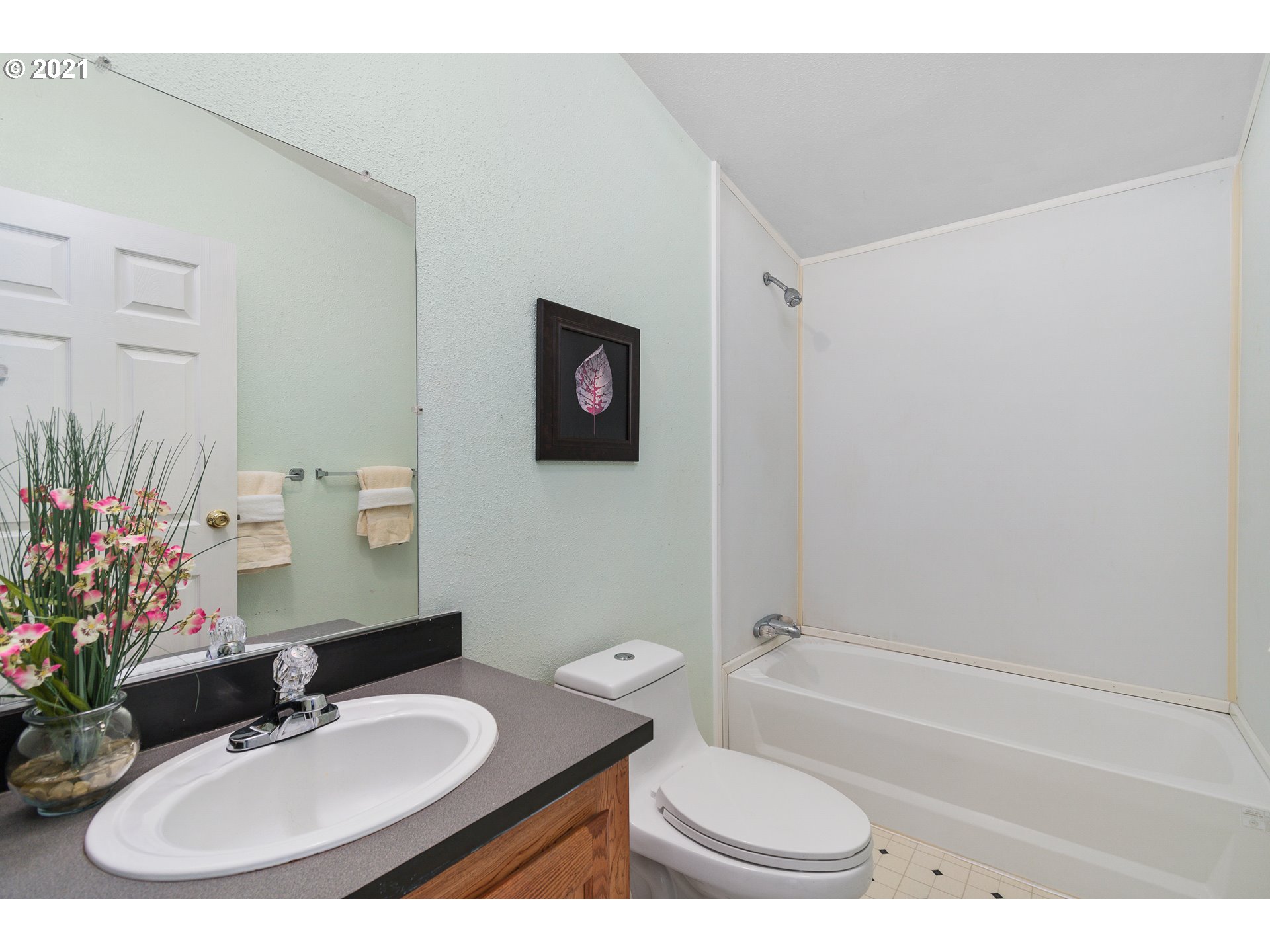 75367 Fern Hill Road Rainier, OR 97048 - Photo 21 of 27 a bathroom with a sink and a mirror