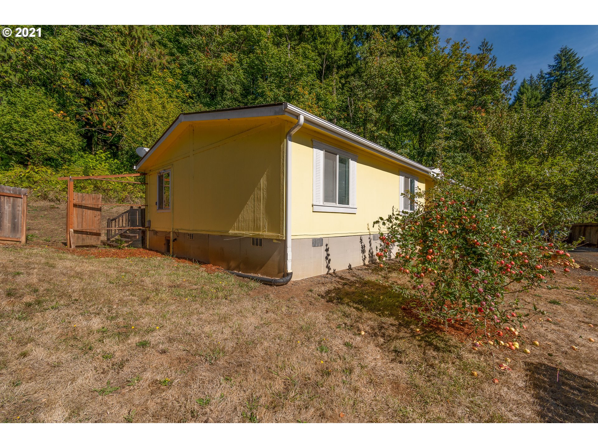 75367 Fern Hill Road Rainier, OR 97048 - Photo 26 of 27 a backyard of a house with lots of green space