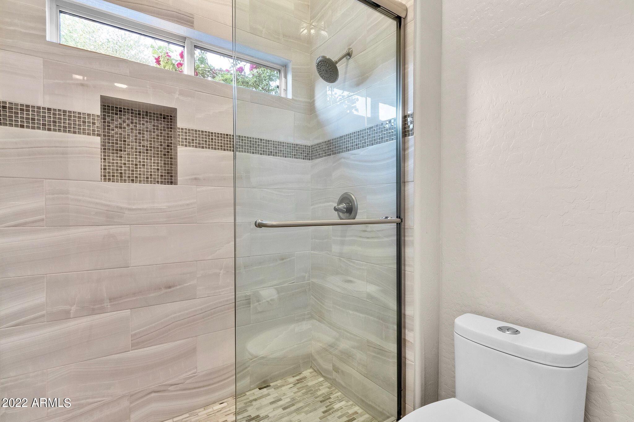 7429 South Rita Lane Tempe, AZ 85283 - Photo 40 of 80 Custom Tile Shower at Jack & Jill Bath