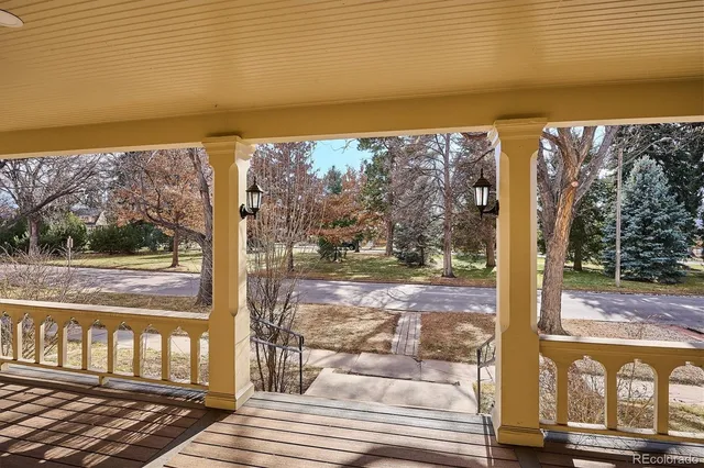 a view of a yard with an outdoor space