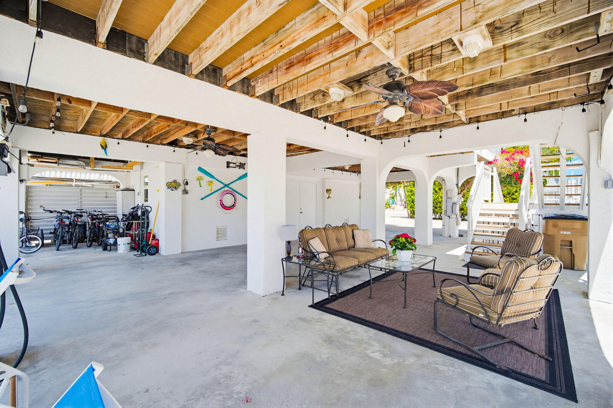 612 Blackbeard Road Summerland Key, FL 33042 - Photo 46 of 68 a view of a garage with furniture