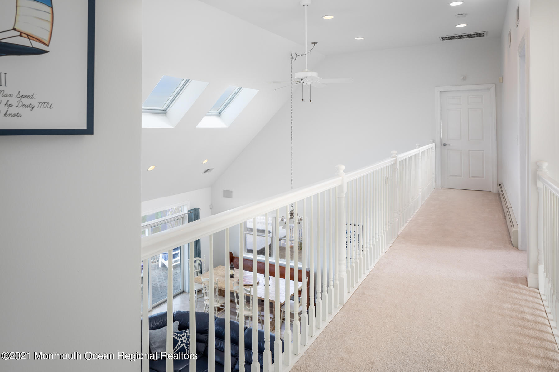 304 Cutter Lane Mantoloking, NJ 08738 - Photo 36 of 54 a view of staircase with white walls and white walls