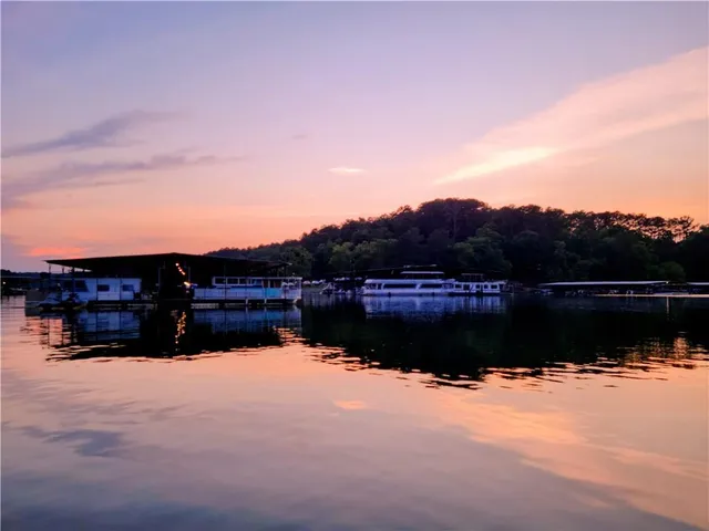 a view of lake with mountain