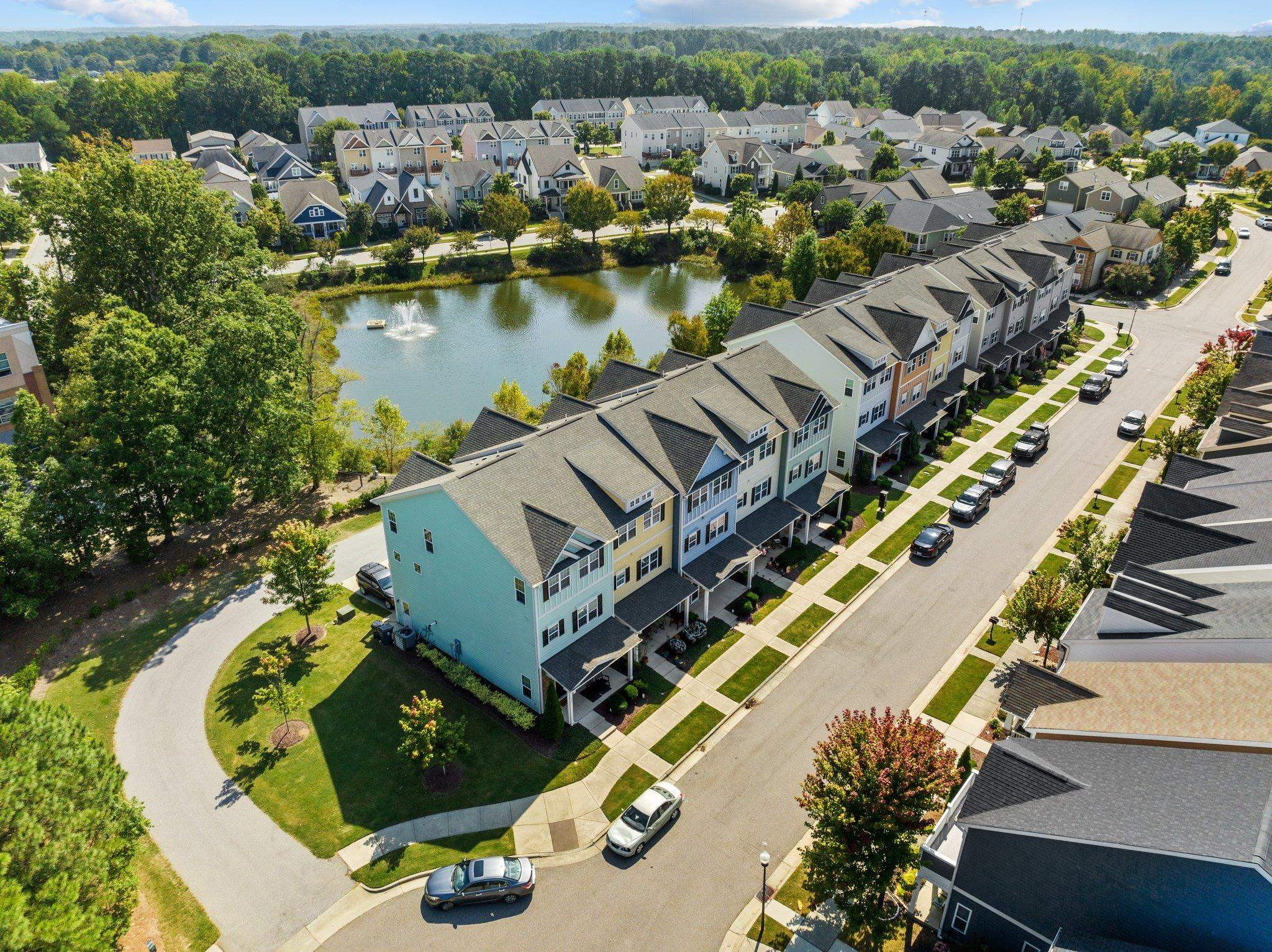 905 Shoofly Path Apex, NC 27502 - Photo 31 of 31 an aerial view of a house with a ocean view