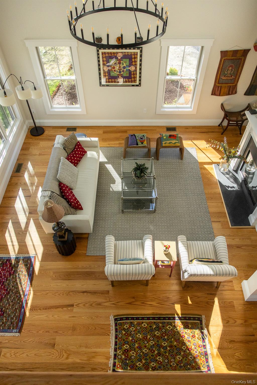 397 Viewmont Road Germantown, NY 12526 - Photo 15 of 47 View of the living room looking down from the loft
