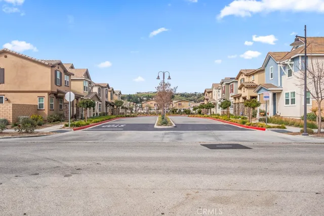 a view of building with yard