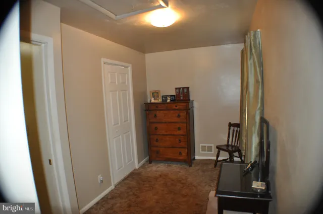 a view of a closet area