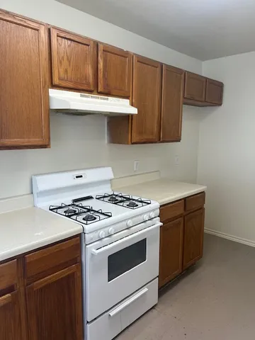 a empty closet with white paint