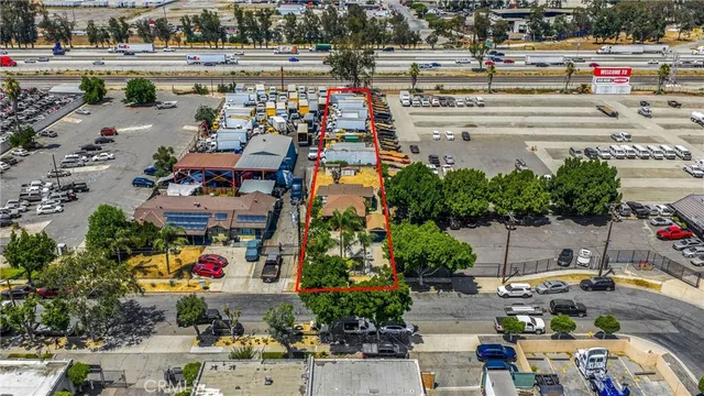 an aerial view of a city