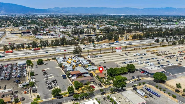 an aerial view of a city