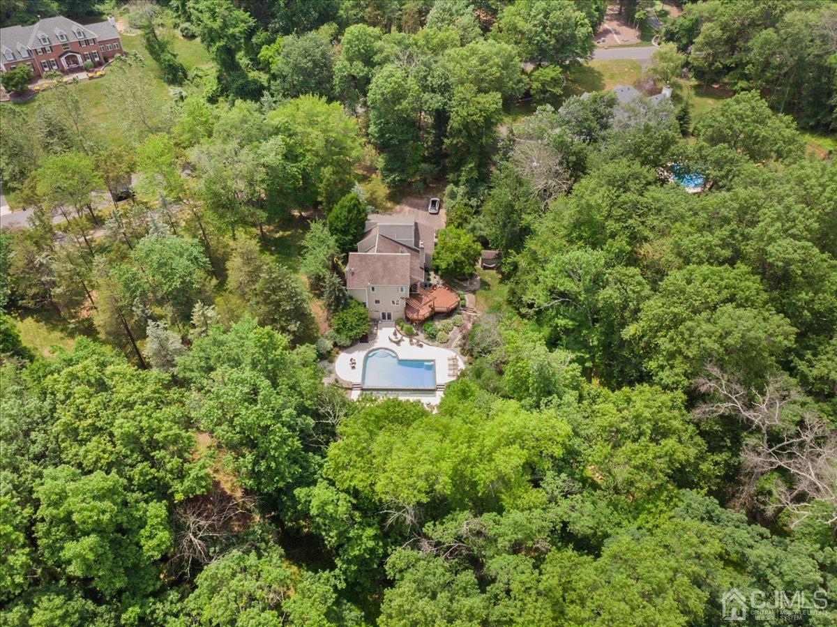 18 Lance Road Lebanon, NJ 08833 - Photo 39 of 45 an aerial view of a house with a yard and large trees