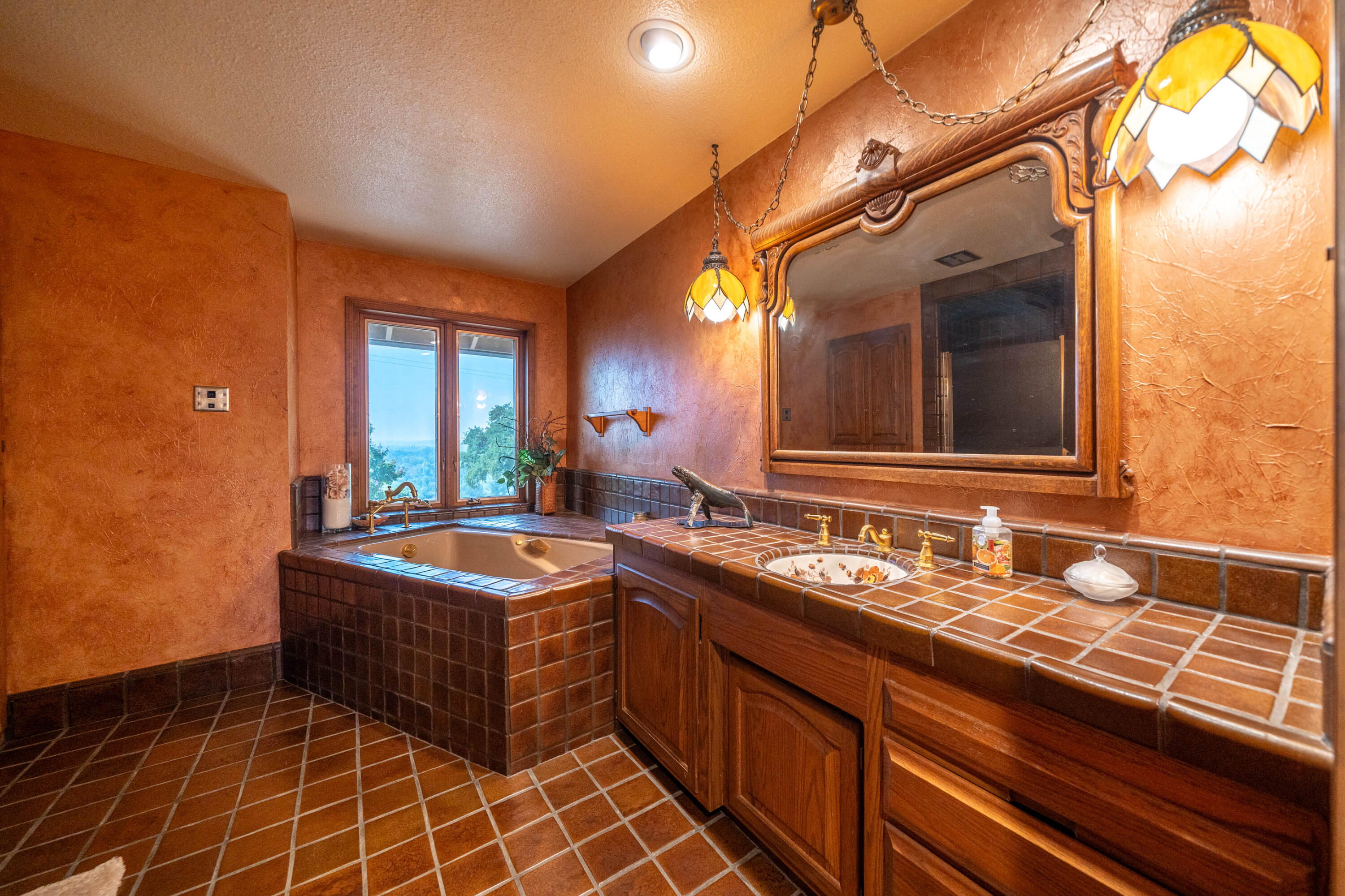 910 River Bend Road Redding, CA 96003 - Photo 65 of 92 a bathroom with a sink and a mirror