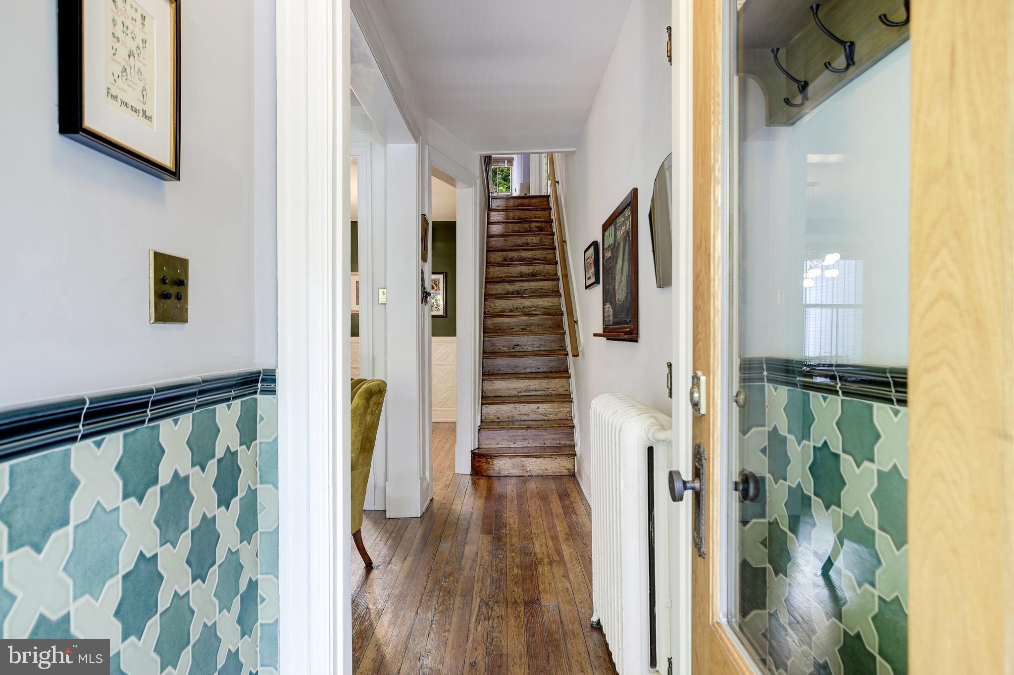 1511 D Street Southeast Washington, DC 20003 - Photo 4 of 29 Hand-painted tiles in the entry vestibule