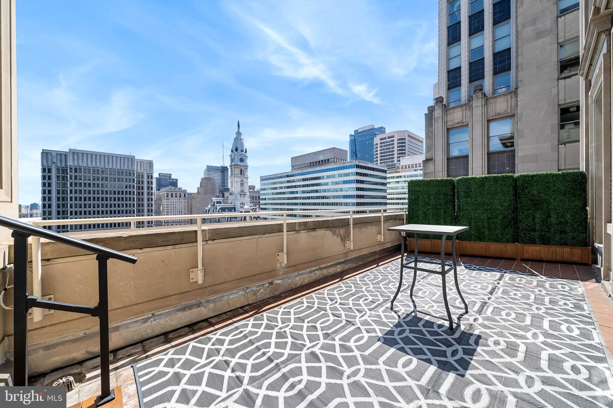1600 Arch Street, Unit 1621 Philadelphia, PA 19103 - Photo 15 of 46 a view of a terrace with chairs