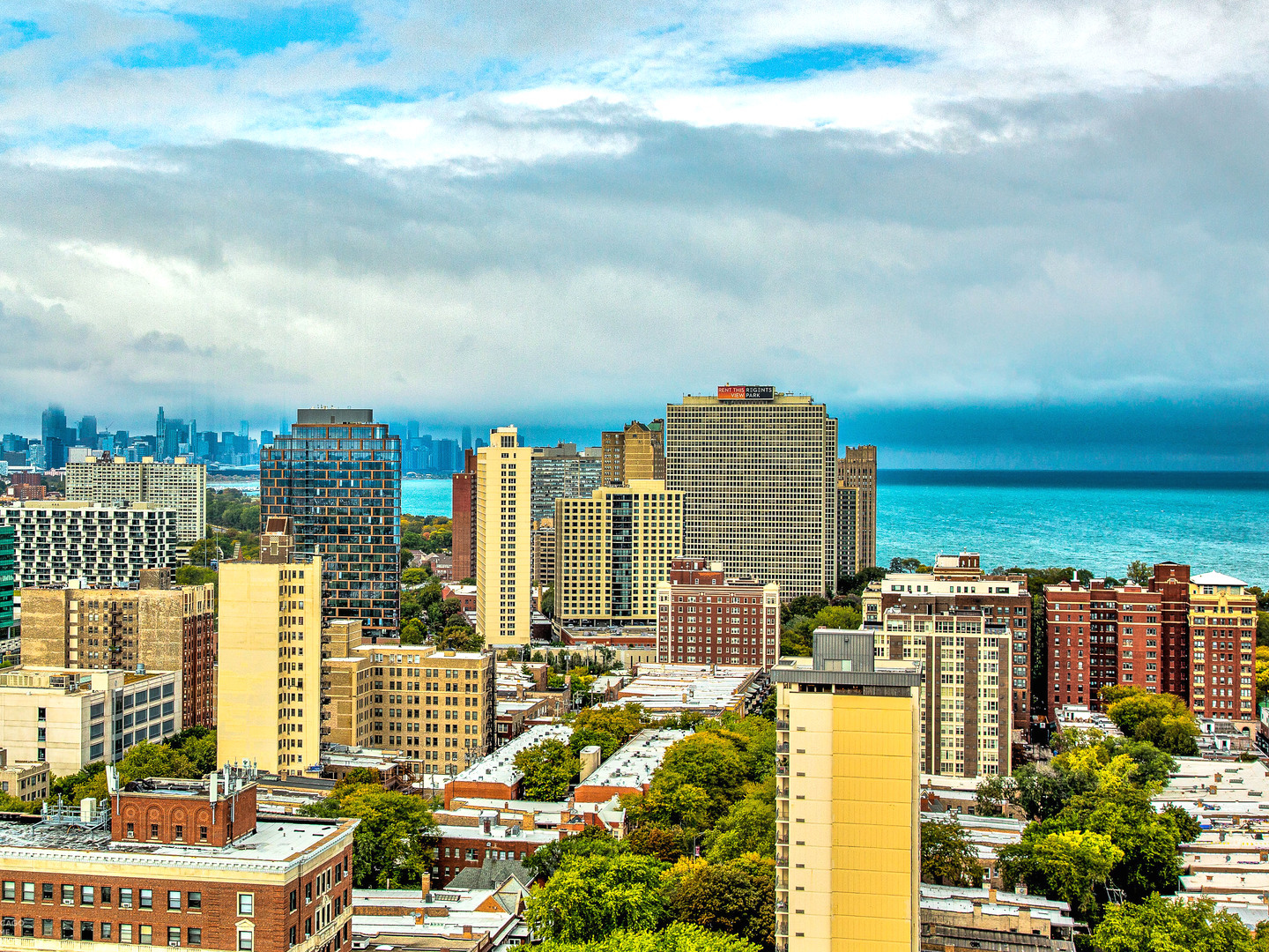 1700 East 56th Street, Unit 2907 Chicago, IL 60637 - Photo 17 of 17 a view of a city with tall buildings
